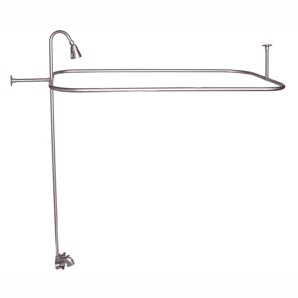 Barclay Converto Shower w/54'' Rect Rod, Fct, Riser, Brushed Nickel