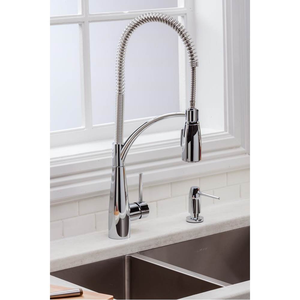 Elkay Avado Single Hole Kitchen Faucet with Semi-professional Spout Forward Only Lever Handle, Chrome