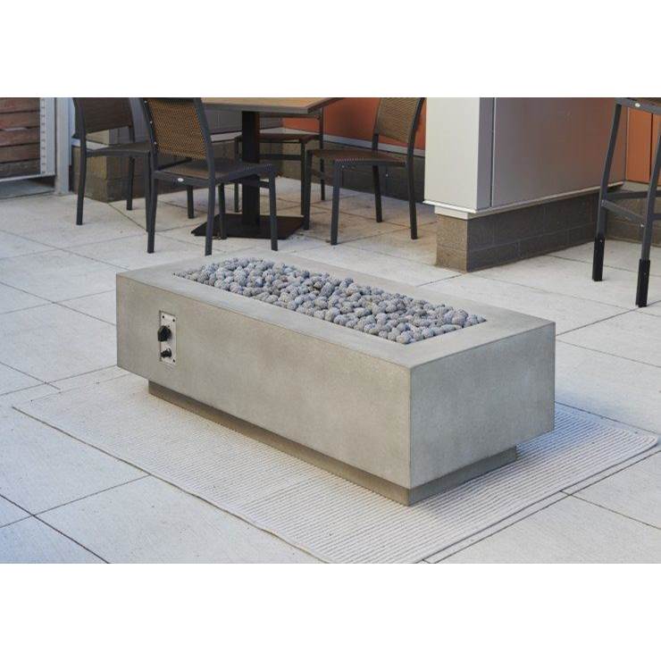 The Outdoor Greatroom Midnight Mist Cove 54'' Linear Gas Fire Table