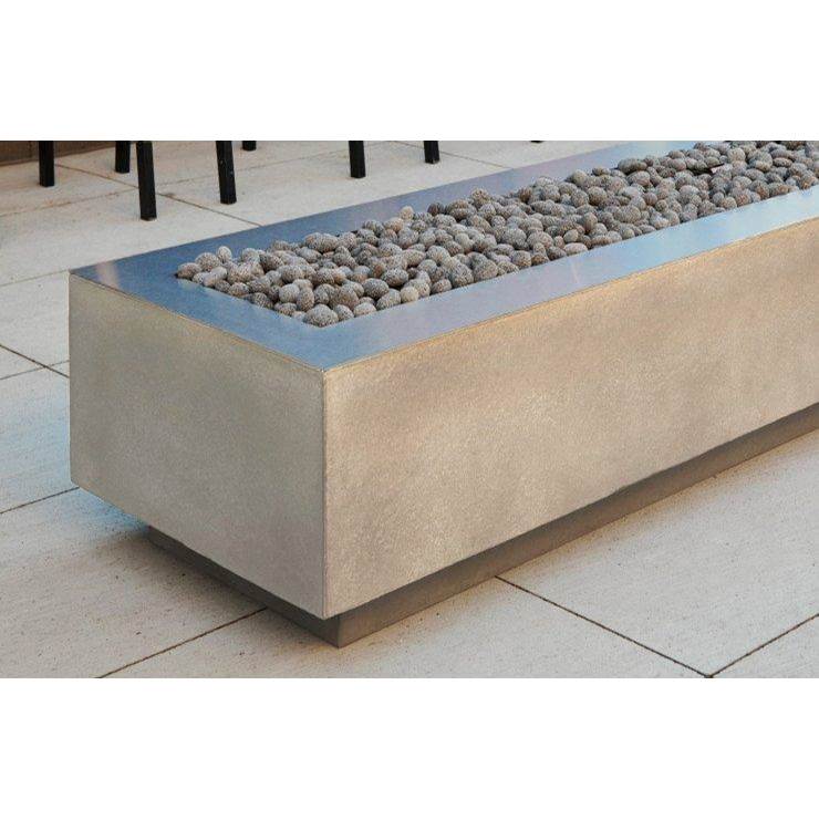 The Outdoor Greatroom 54'' Stainless Steel Top for Cove 54'' Linear Gas Fire Pit Table
