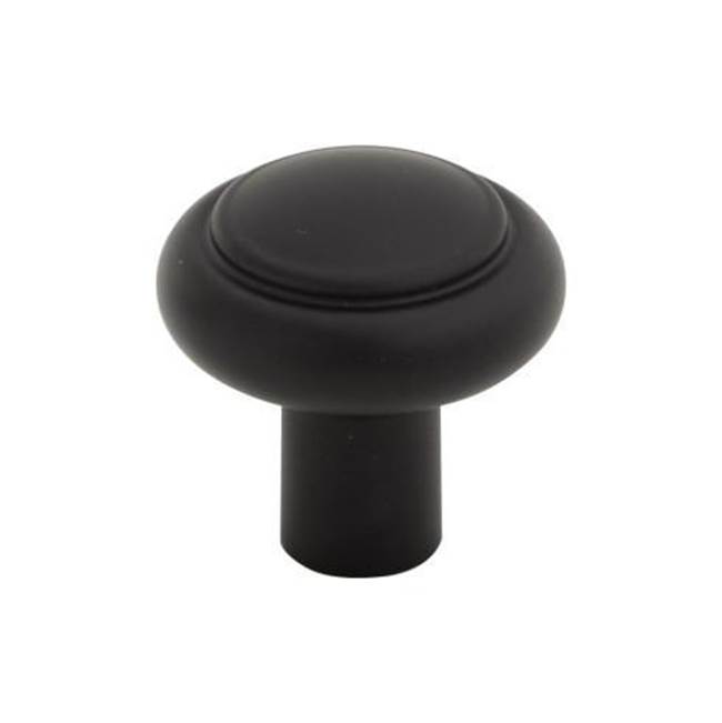 Top Knobs Clarence Knob 1 1/4 Inch Flat Black